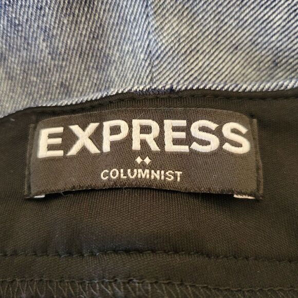 Express Columnist Womens Linen Blend Pants (Size 2) - Picture 4 of 4